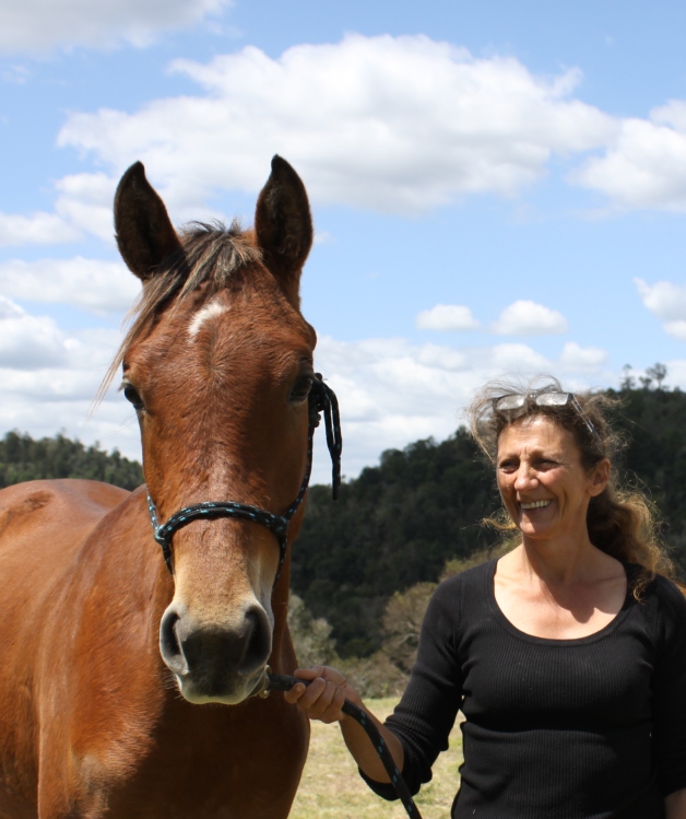 Zak & his new owner Teresa